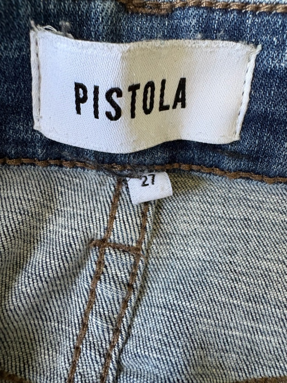 pistola Classic High-Rise Skinny Jeans in Blue Wash - Picture 4 of 6